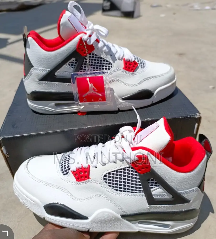 Air Jordan 4 Quality Leather Sneakers