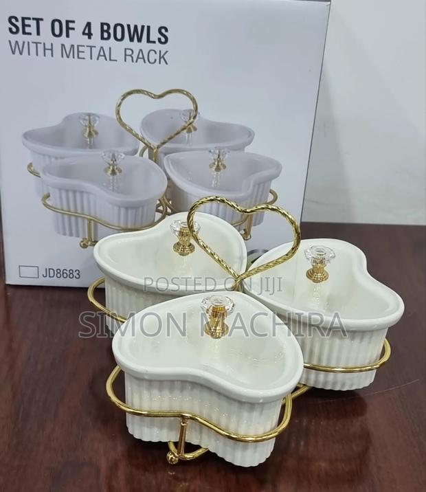 3 Set Ceramic Sugar Bowls - main view