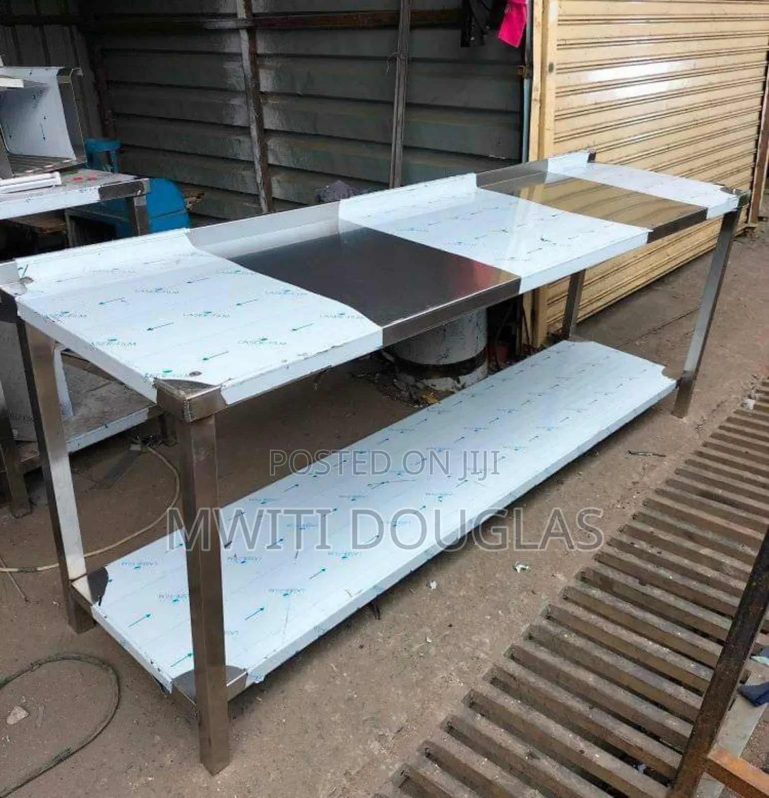 Spacious Working Table, Stainless