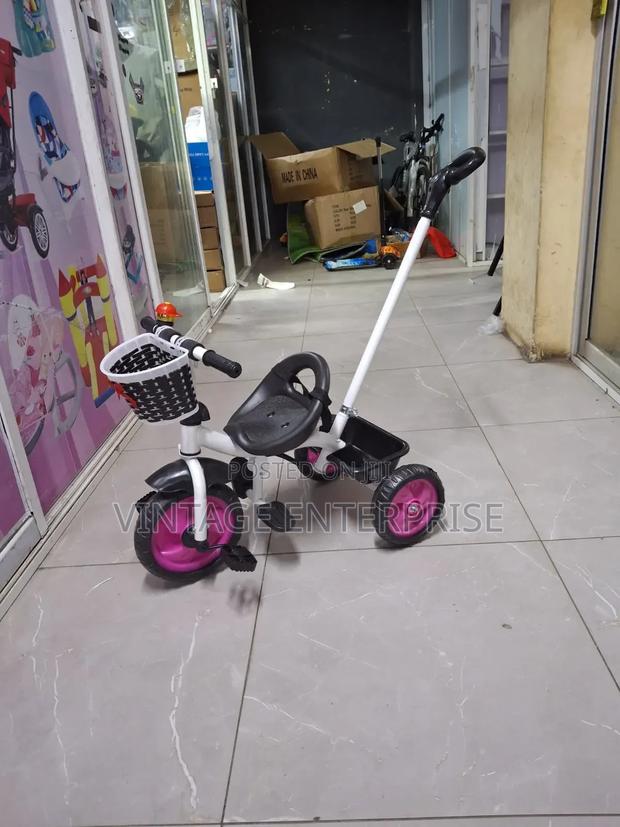 Kids Tricycle With Push Handle - main view