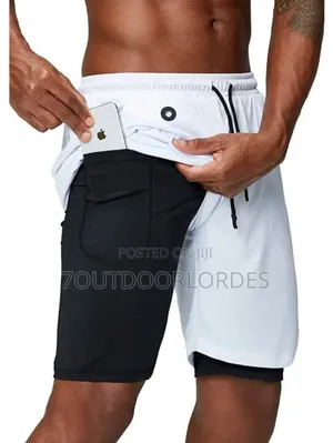 2 in 1 Sports Gym Shorts
