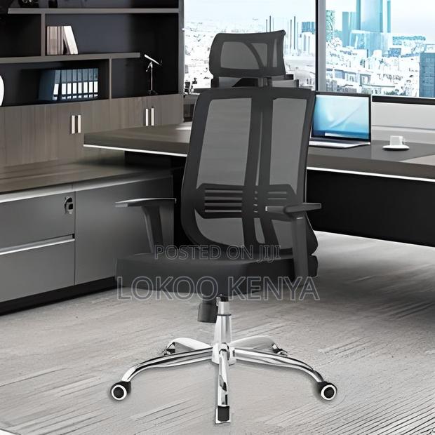 Office Chair: High-Back Mesh Orthopedic Office Chair