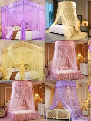 Metallic Four Stand Mosquito Nets and Round Mosquito Nets