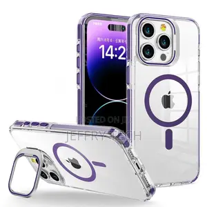 iPhone 14 Series Luxury Magsafe Camera Protector Stand Case