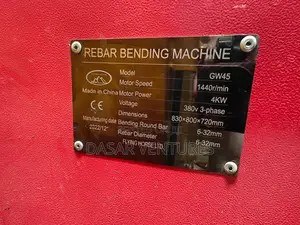 Bar Bender GW-45 4KW 380v -(6*32)Mm