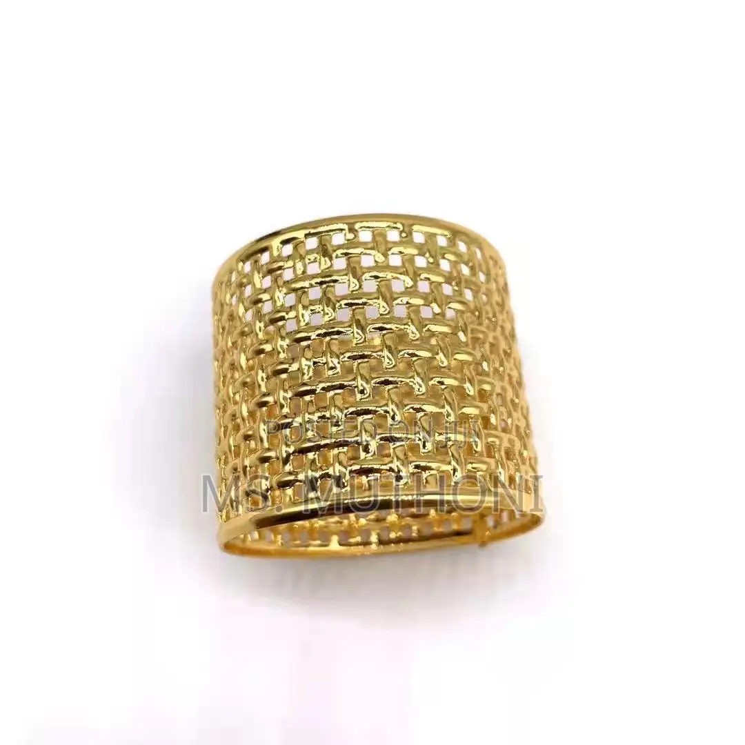 6 Pieces Gold Napkin Rings