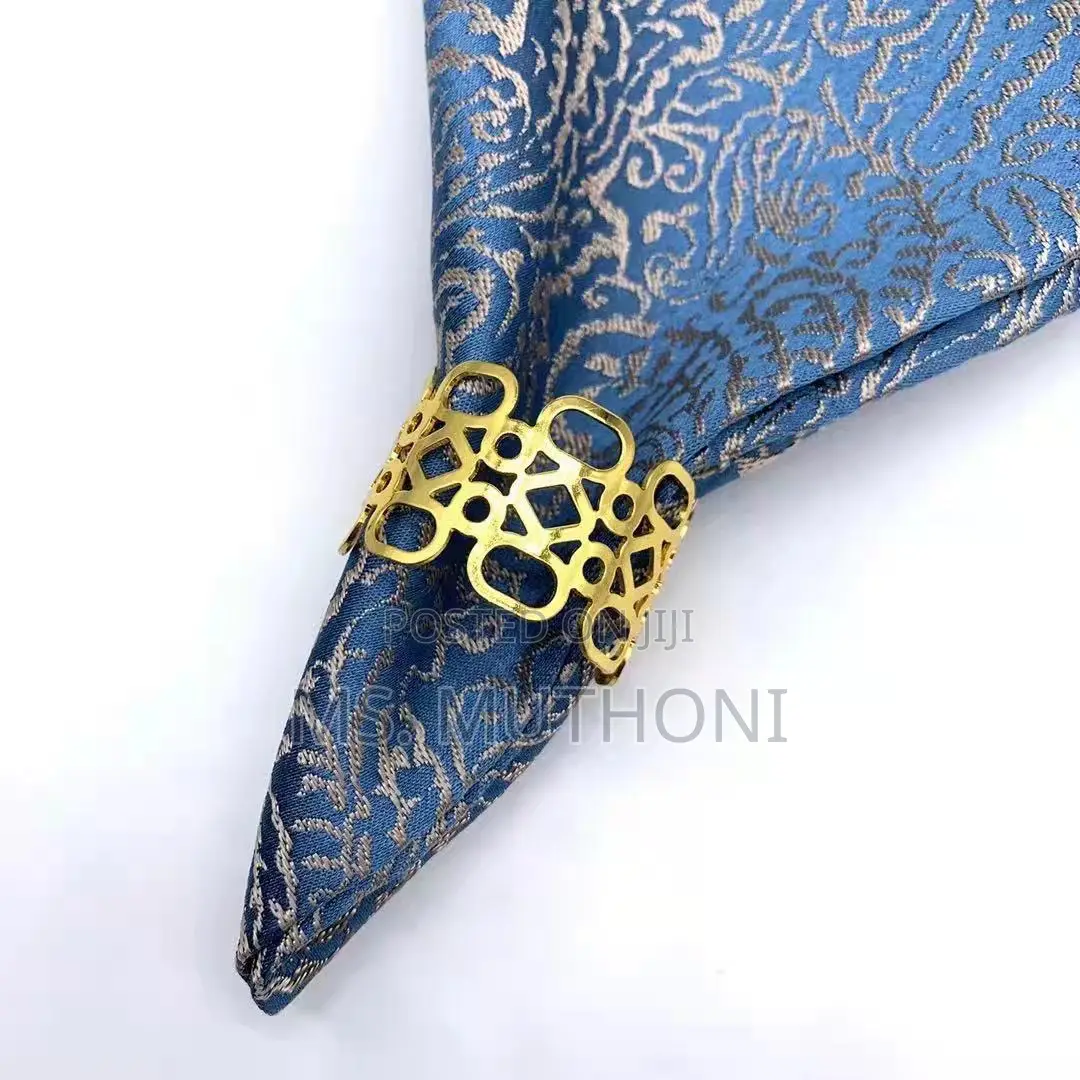 6 Pieces Gold Napkin Rings
