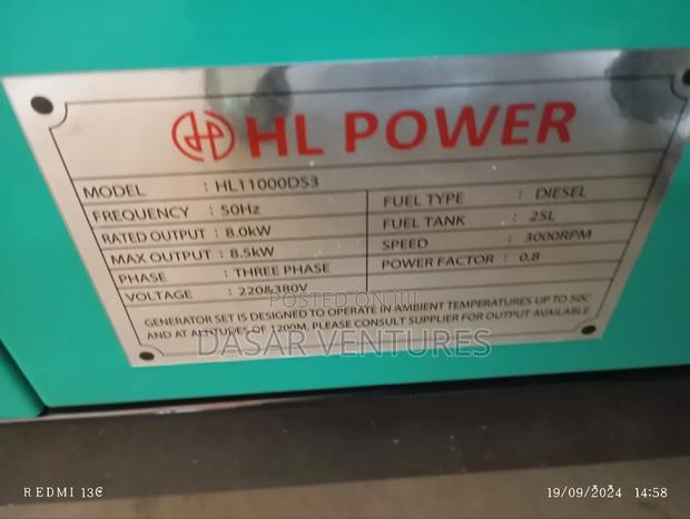 Generator 11kva Three Phase - HL 11000DS3 - thumbnail 4