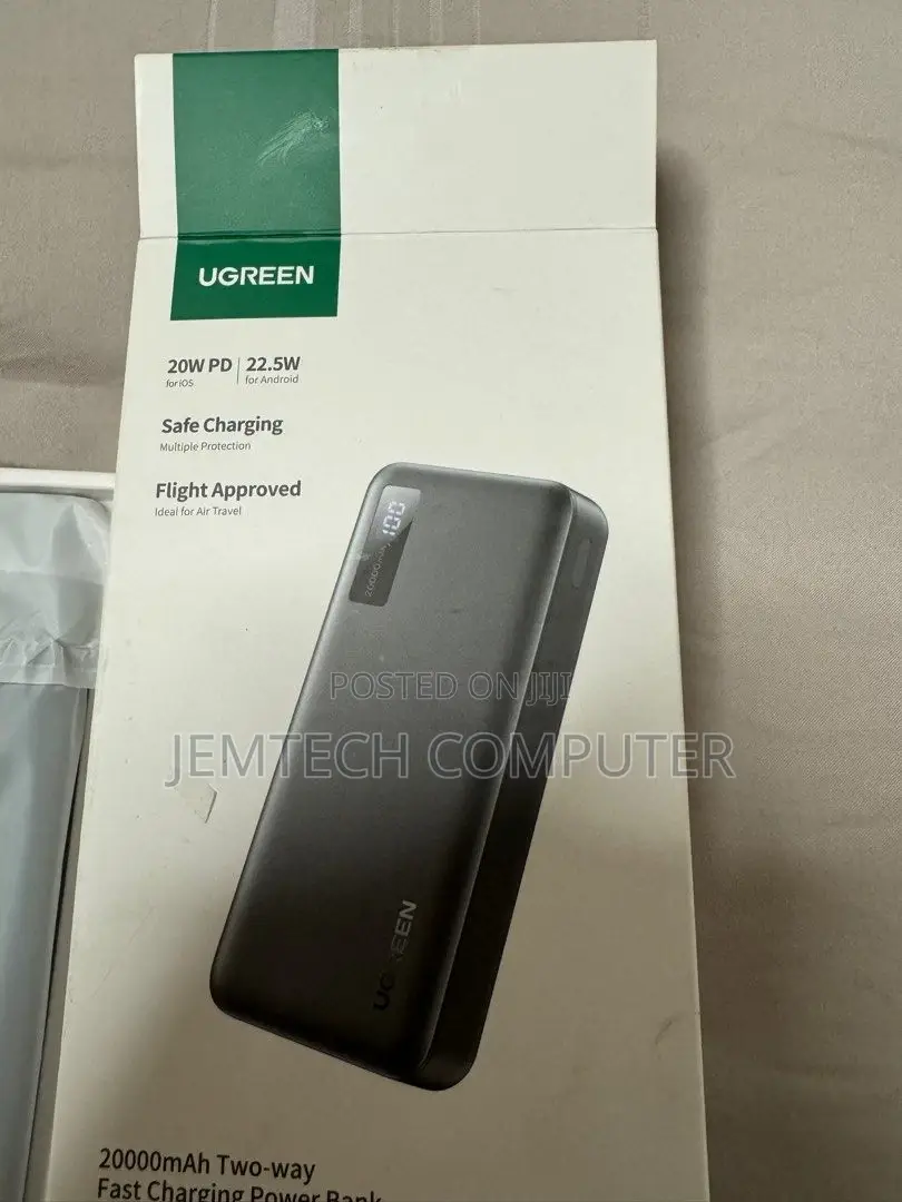 UGREEN 100W 20000mah Power Bank Two-Way Fast Charging