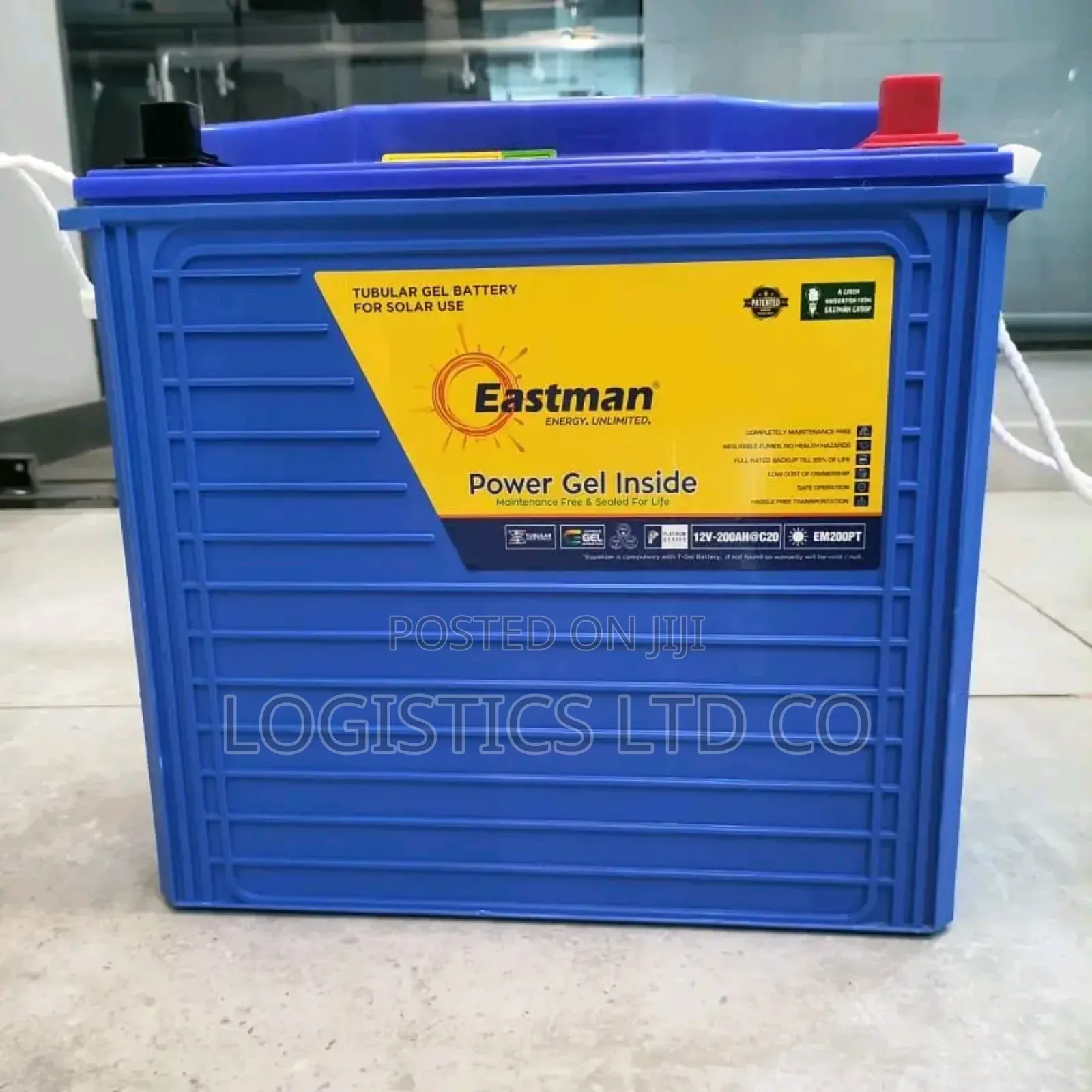 Eastman Tubular Solar Gel Battery 12v - 200ah for Solar Use