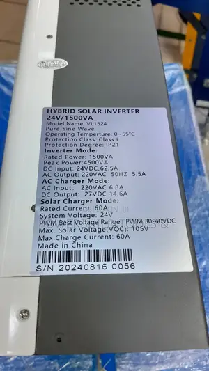 Hybrid Solar Inverter 1.5KVA