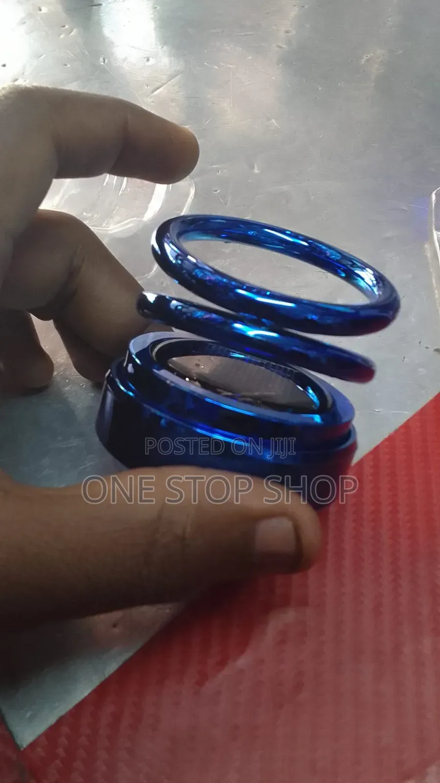 Metallic Blue Dashboard Solar Powered Ring Air Fresheners