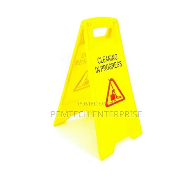 Cleaning In Progress Sign - thumbnail 3