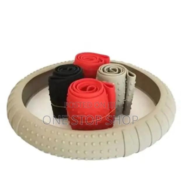 Silicone Universal Fit Colored Steering Wheel Covers - thumbnail 2