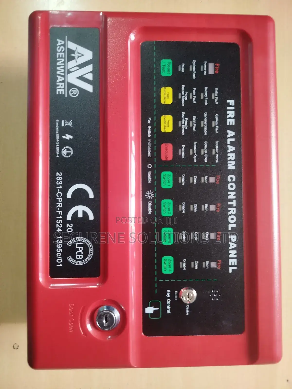 Asenware 4 Zone Fire Alarm Control Panel AW-CFP2166-4