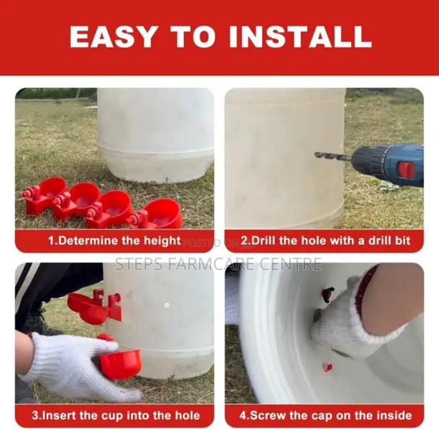 Large Automatic Chicken Drinker Cups - thumbnail 2