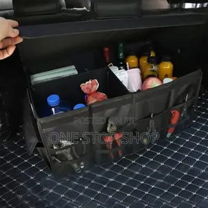 Black Boot Organizers With Multiple Side Pockets