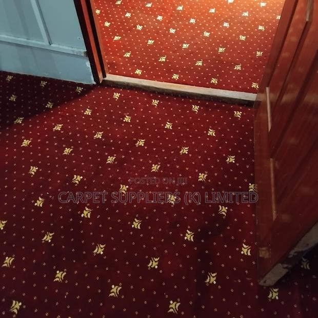 Wall to Wall Patterned Carpet(Red)