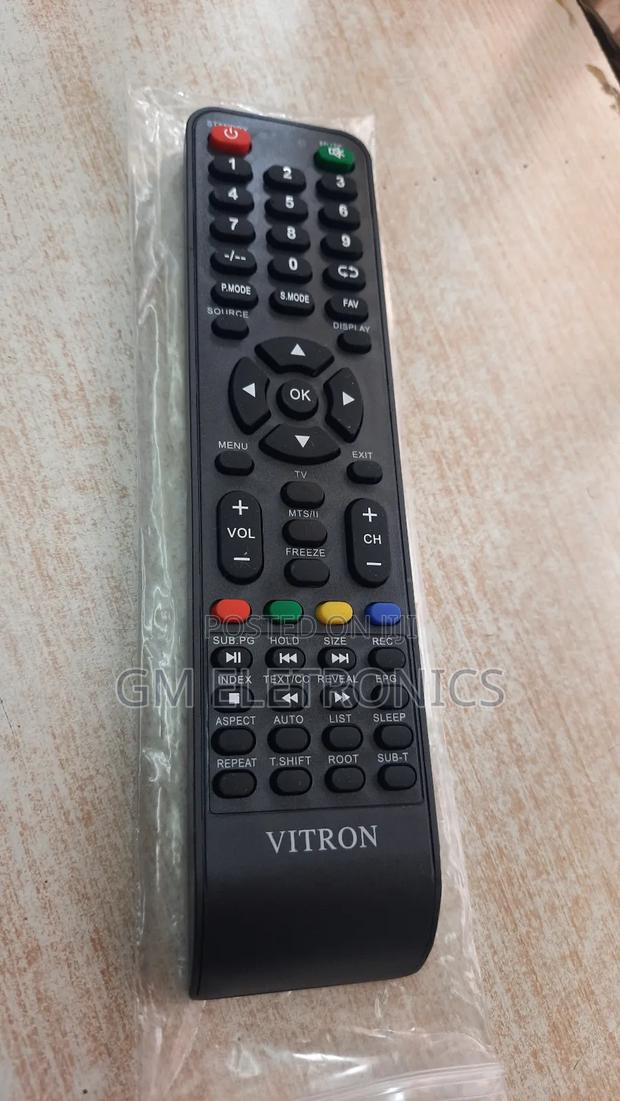 Replacement Remote for Vitron Digital Tv. Free Batteries. - thumbnail 2