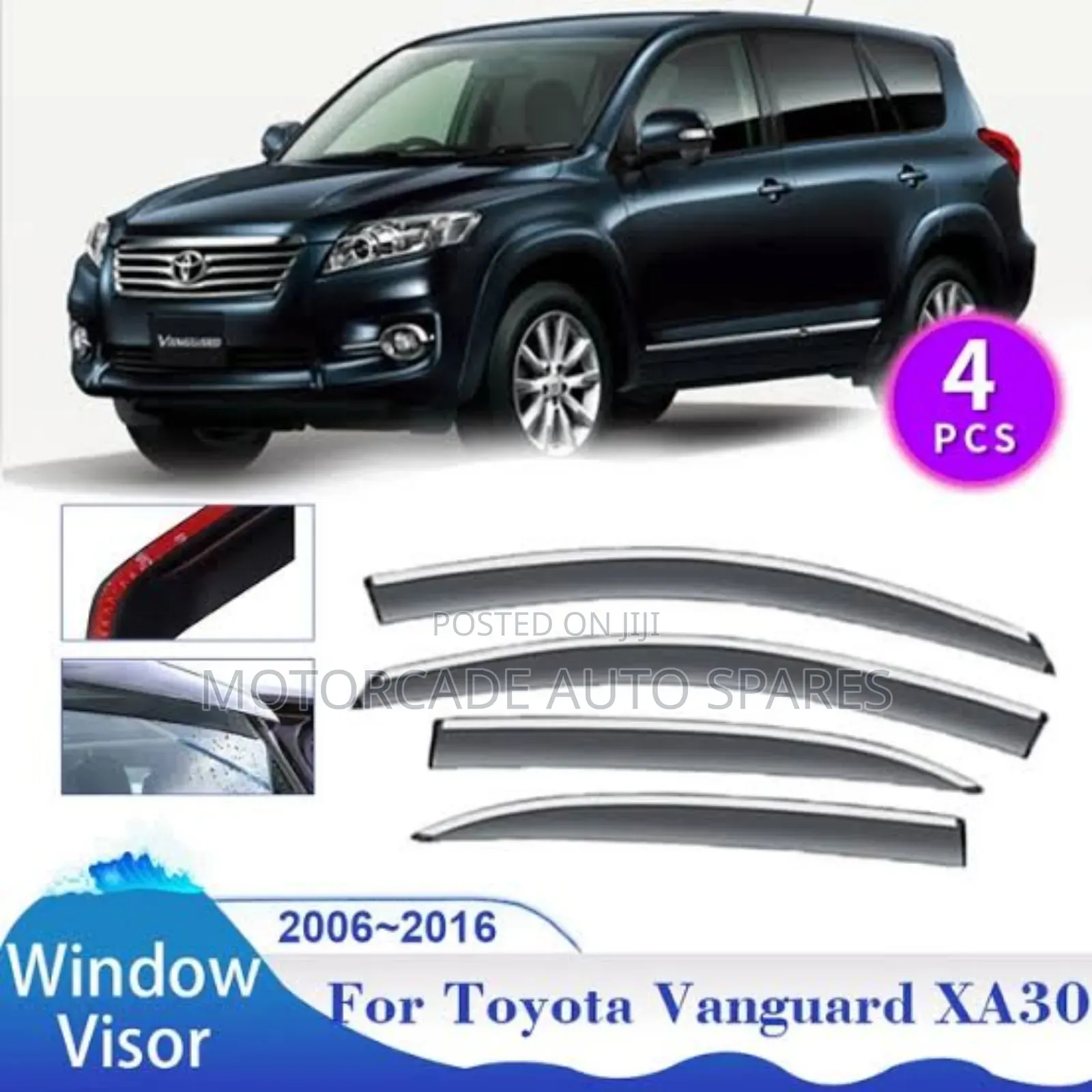 Toyota Vanguard 2006-2015 Windbreakers/Sun Visors