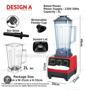 5000W Skoedi SC-1689 Six Blade 2in1 Juice Blender