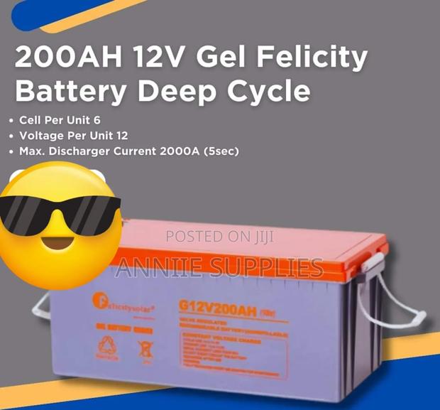 Felicity Gel Battery 200ah Heavy Duty