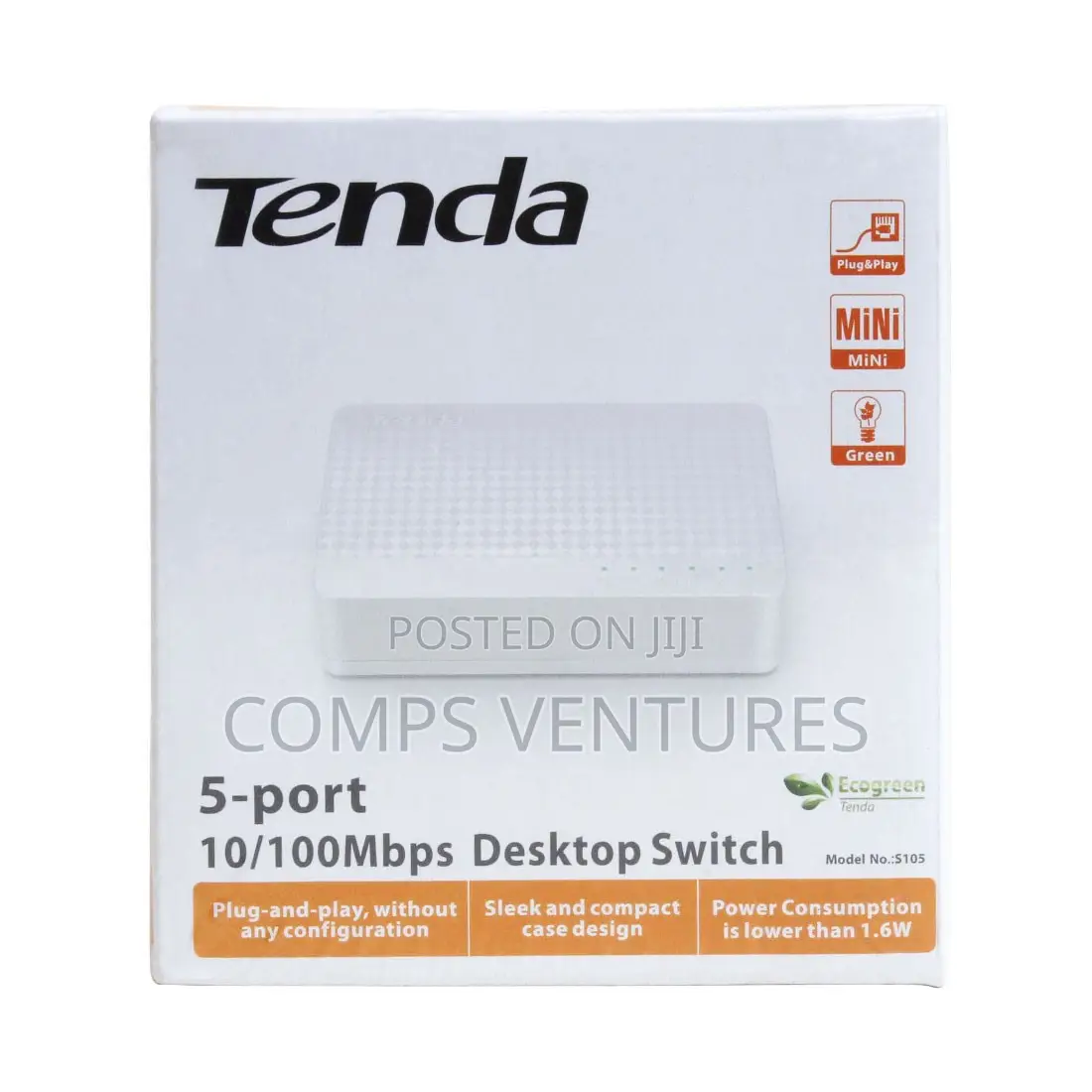 Tenda 5-Port Ethernet Switch S105