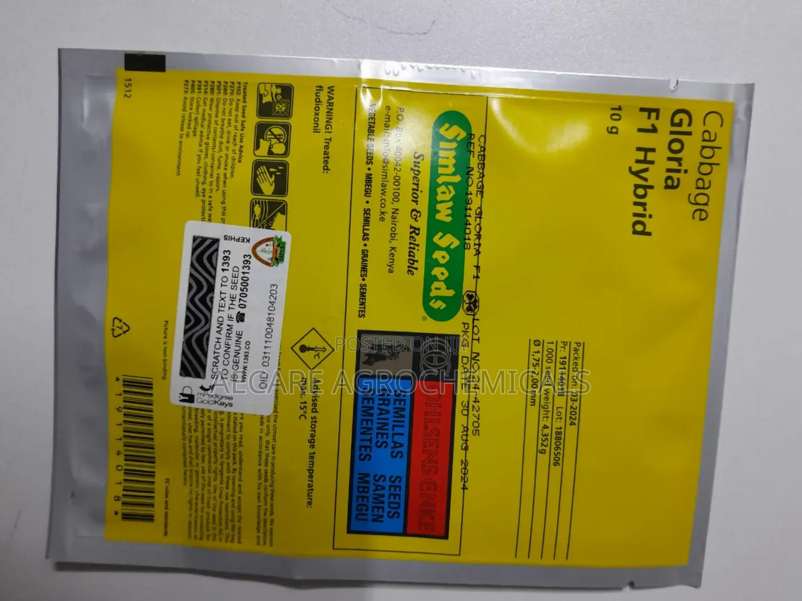 Gloria F1 Cabbage Hybrid Seeds 10 Grams