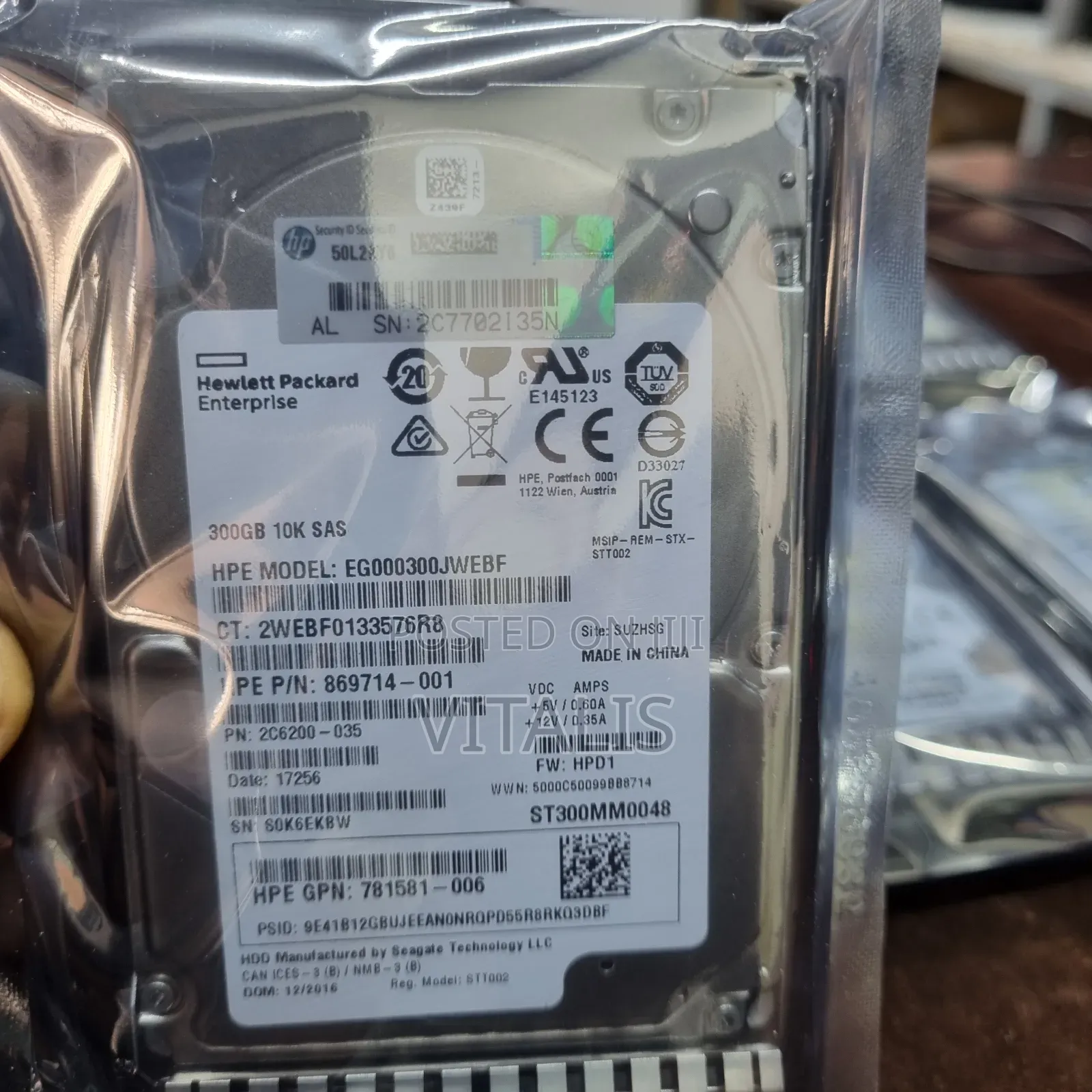 HPE 300gb SAS 12g Drives