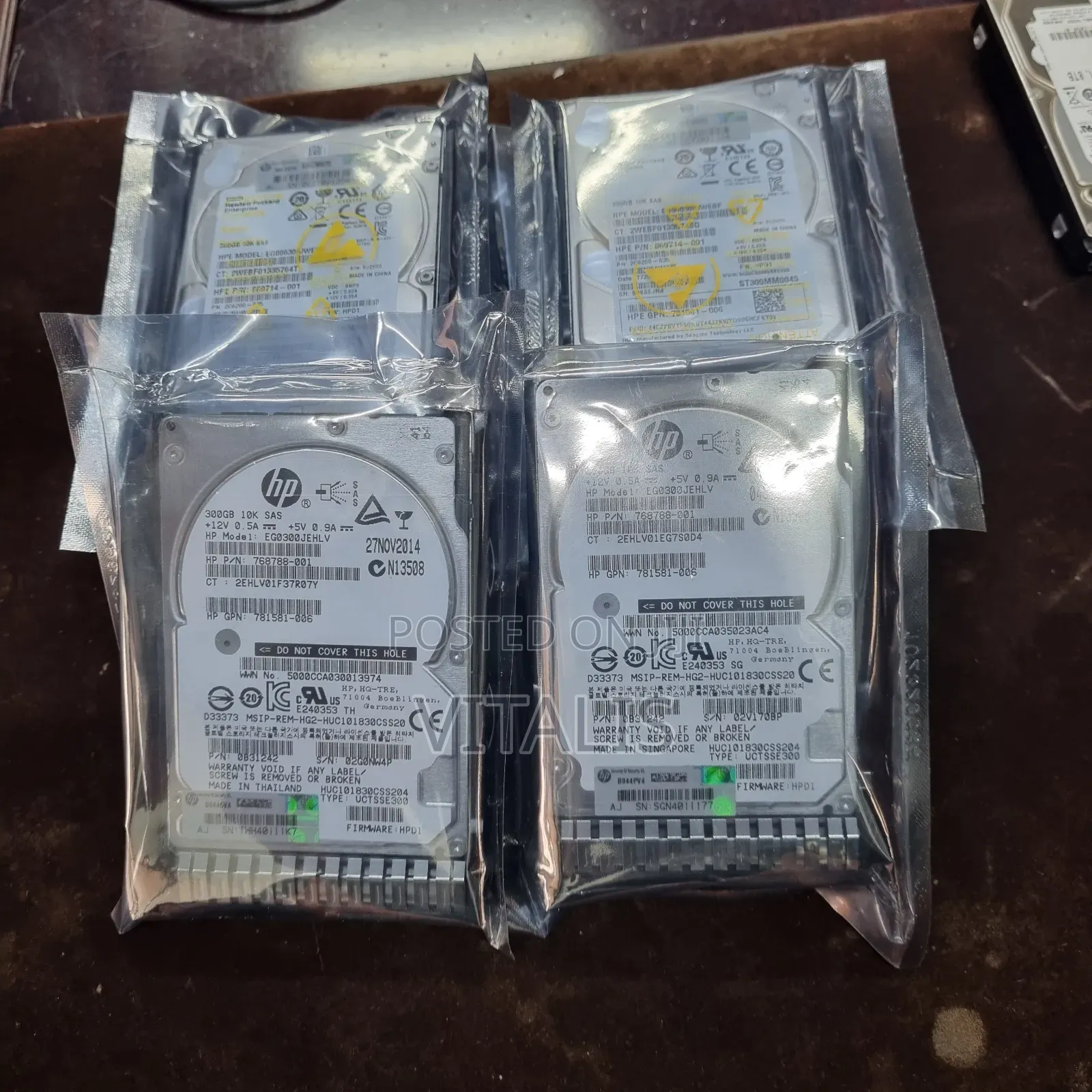 HPE 300gb SAS 12g Drives