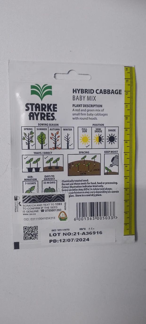Hybrid Cabbage Baby Mix 0.5 Gram - thumbnail 6