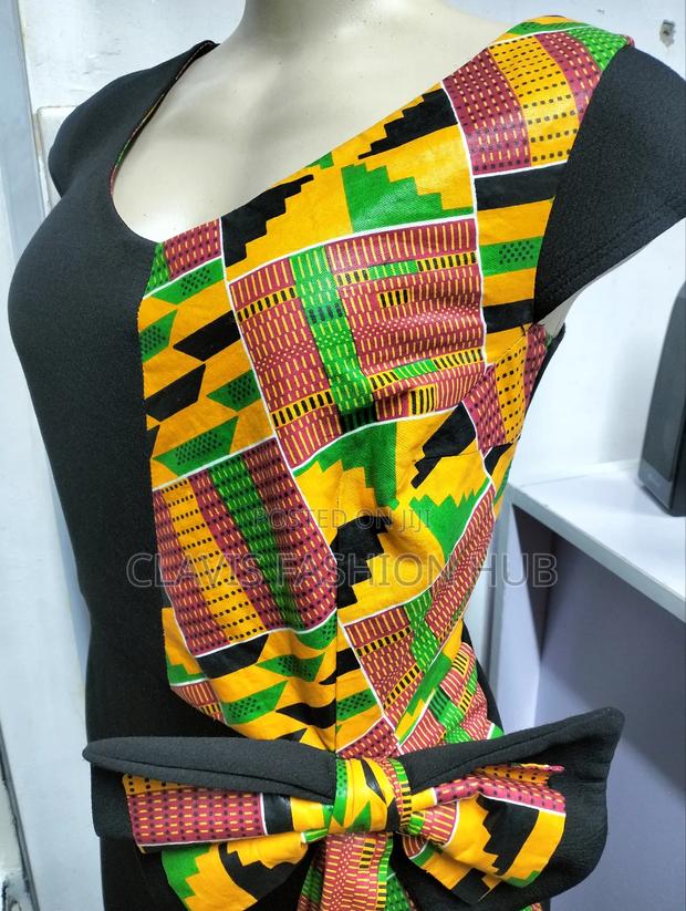 Black Kente Maxi Dress - thumbnail 3