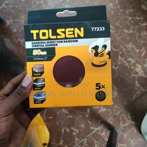 Tolsen 80 Grit Sanding Sheet 125mm/5" 5pcs Per Pack - thumbnail 2