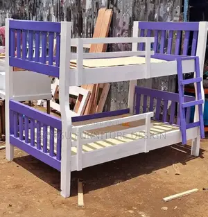 White Purple Hardwood Double Decker