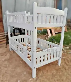 White Pure Double Decker Beds