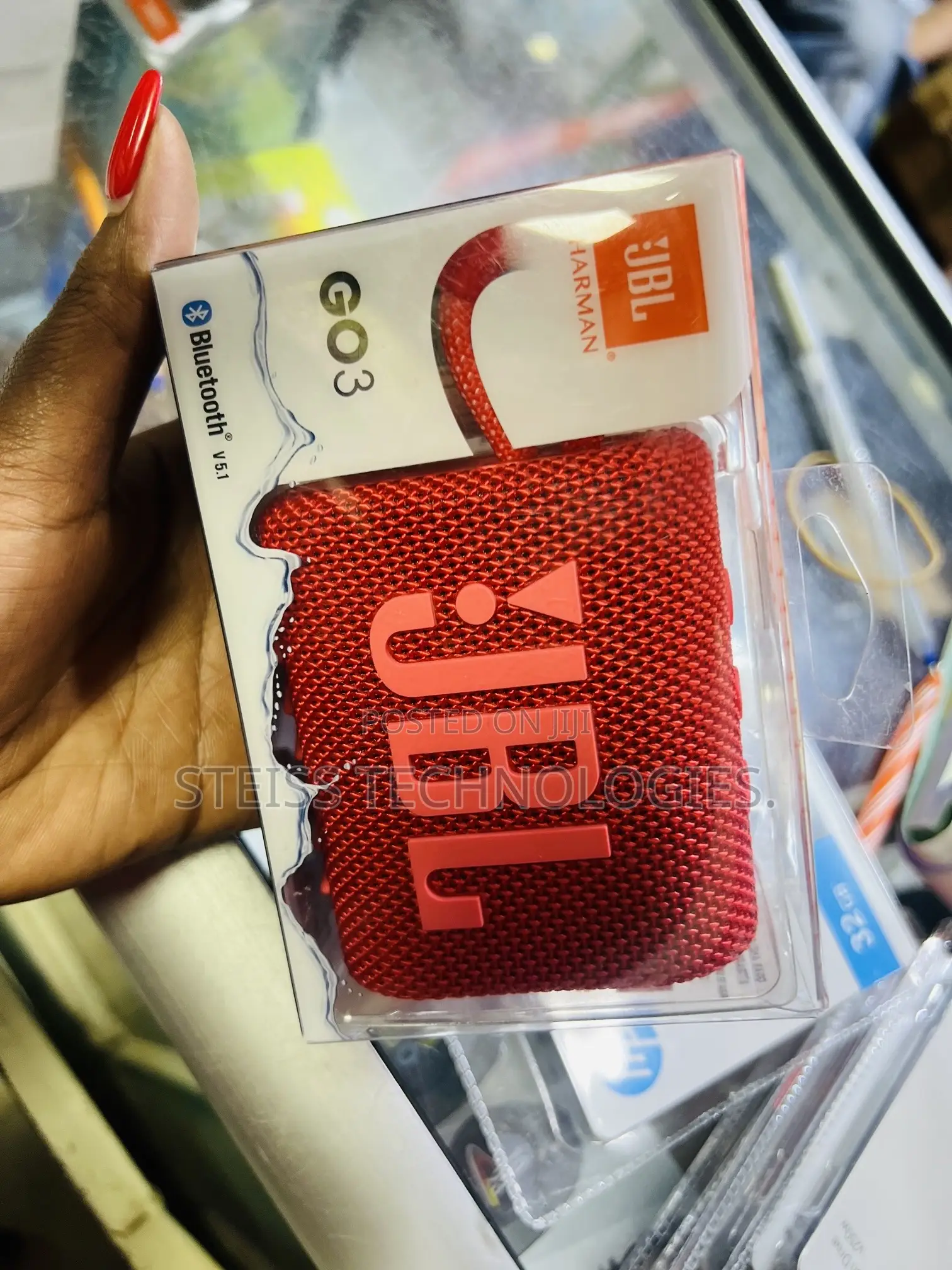JBL Portable Go 3 Speaker.