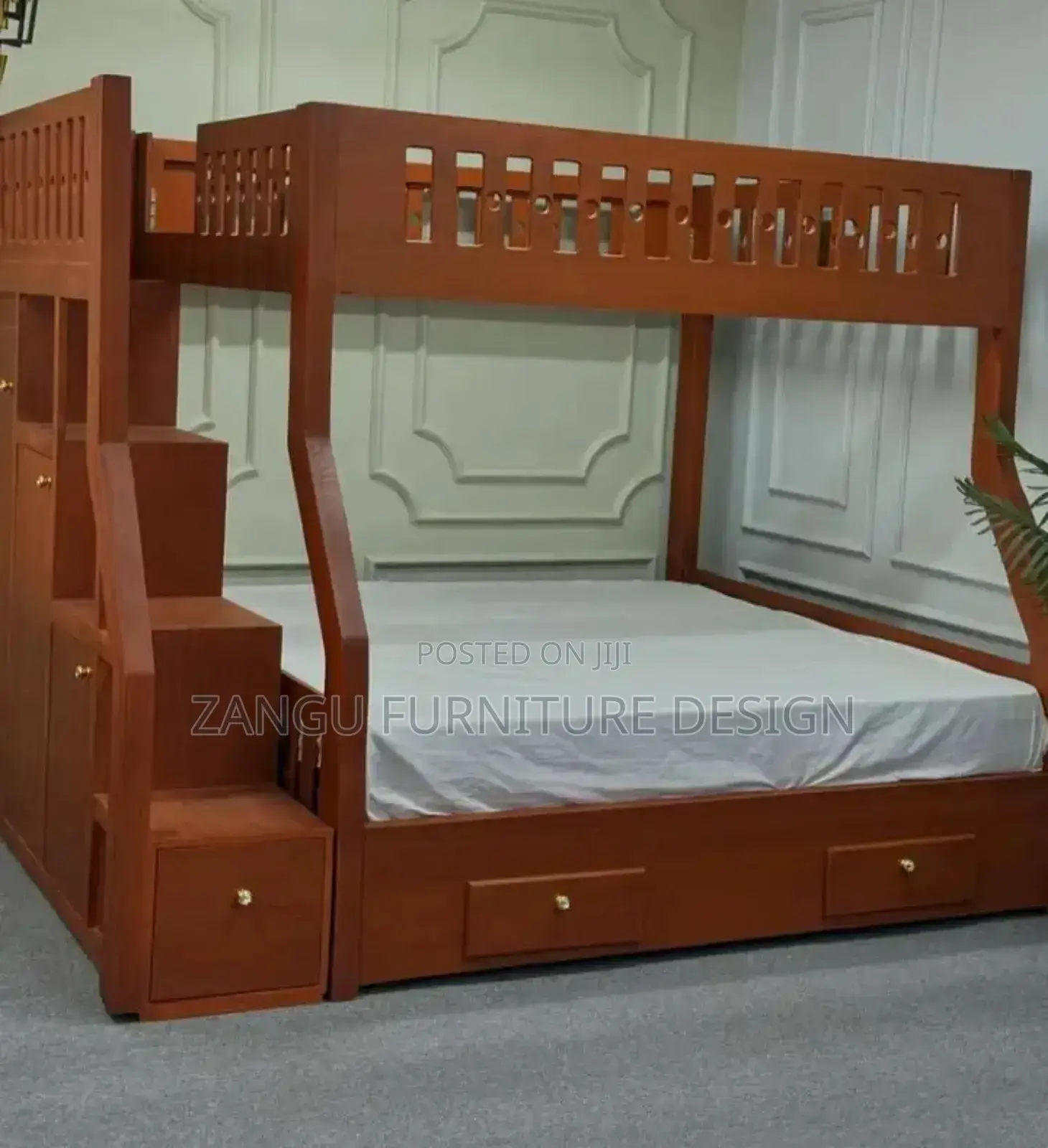 Modern Double Decker With Storage Drawers