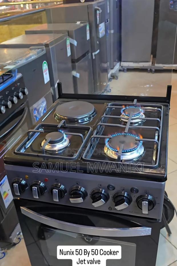 Nunix 3 Gas + 1 Electric Standing Cooker 50 By 55 - thumbnail 4