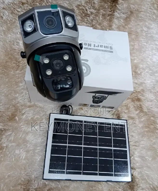 Dual Lens V380 Simcard Solar Outdoor Camera Night Colored