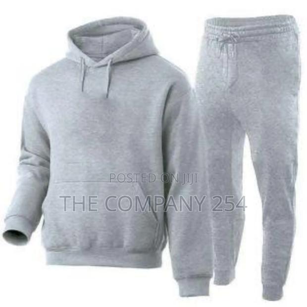 Heavy Plain Quality Unisex Tracksuit Sweatsuits Hooded Dope - thumbnail 3