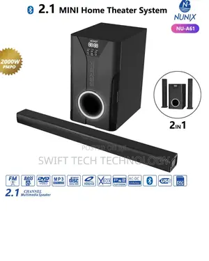 Woofer 2.1 Nunix Subwoofer With Tall Boys