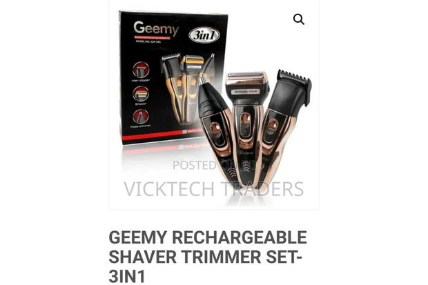 Geemy 3 in 1 Rechargeable Shaver Trimmer Set Machine