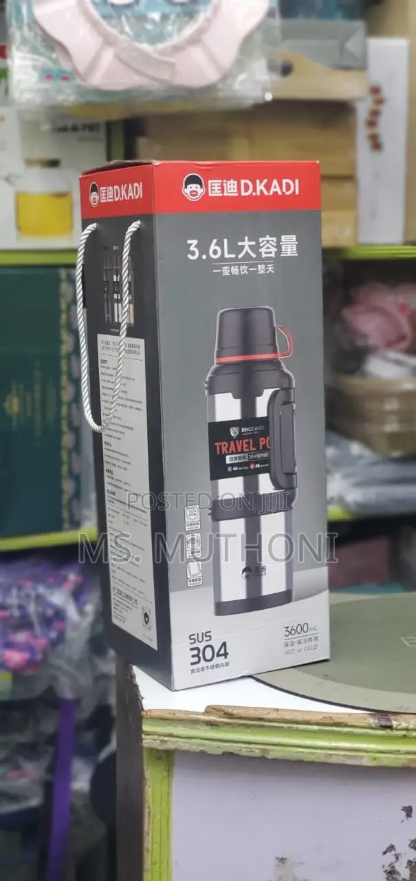 3.6 L Double Vacuum Stainless Steel Travel//Serving Thermos