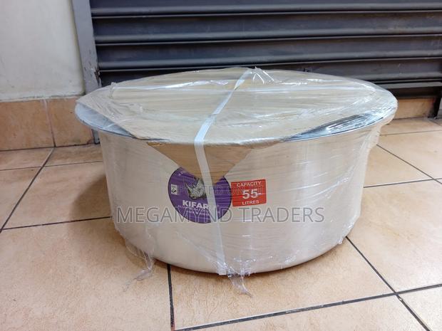 55L Aluminium Sufuria and Lid/Dowery Gift/Cookware Pot - thumbnail 2