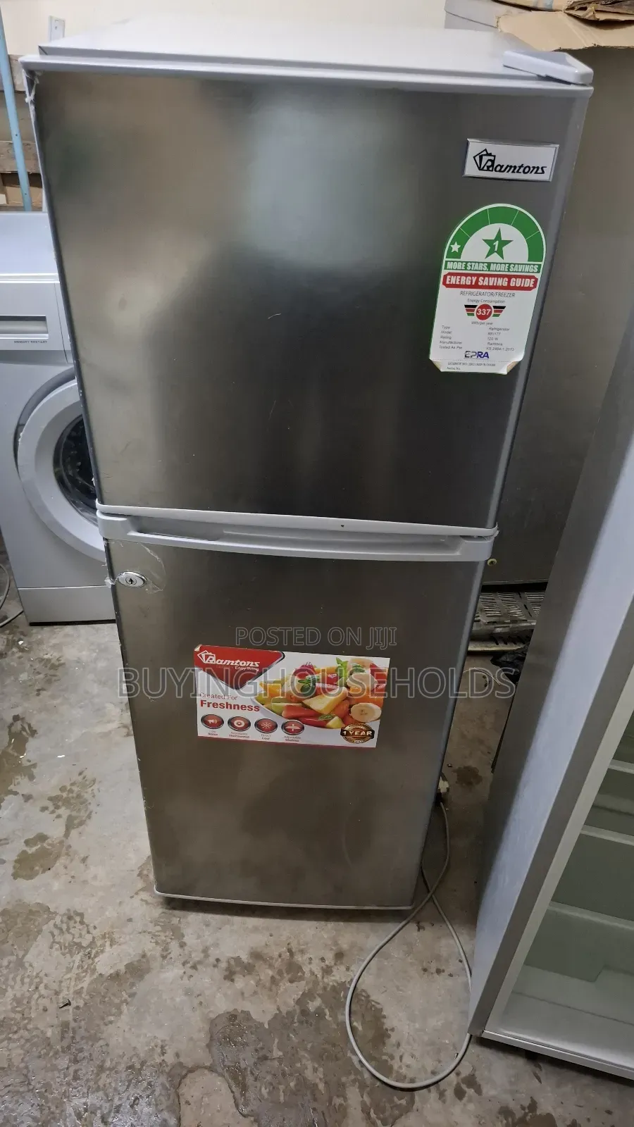 Ramtons 128L Two Door Fridge