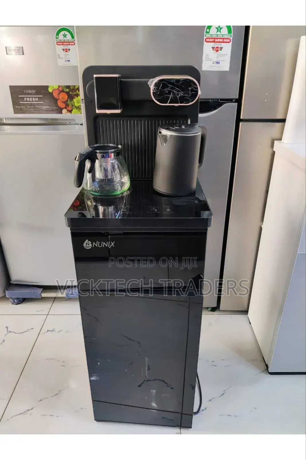 Black Nunix A1C Bottom Load Hot and Cold Water Dispenser
