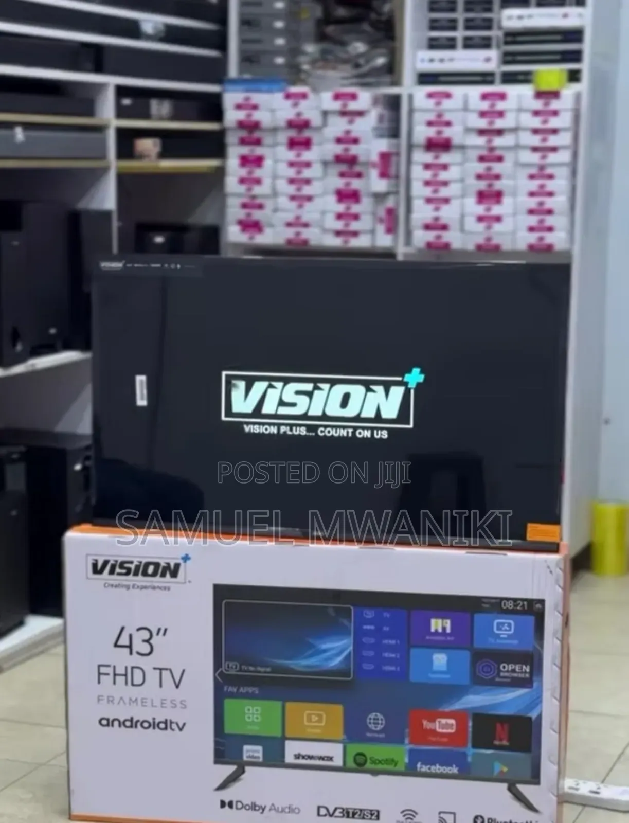 Vision Plus 43′′ Frameless Smart Android Full Hd Led Tv 2024