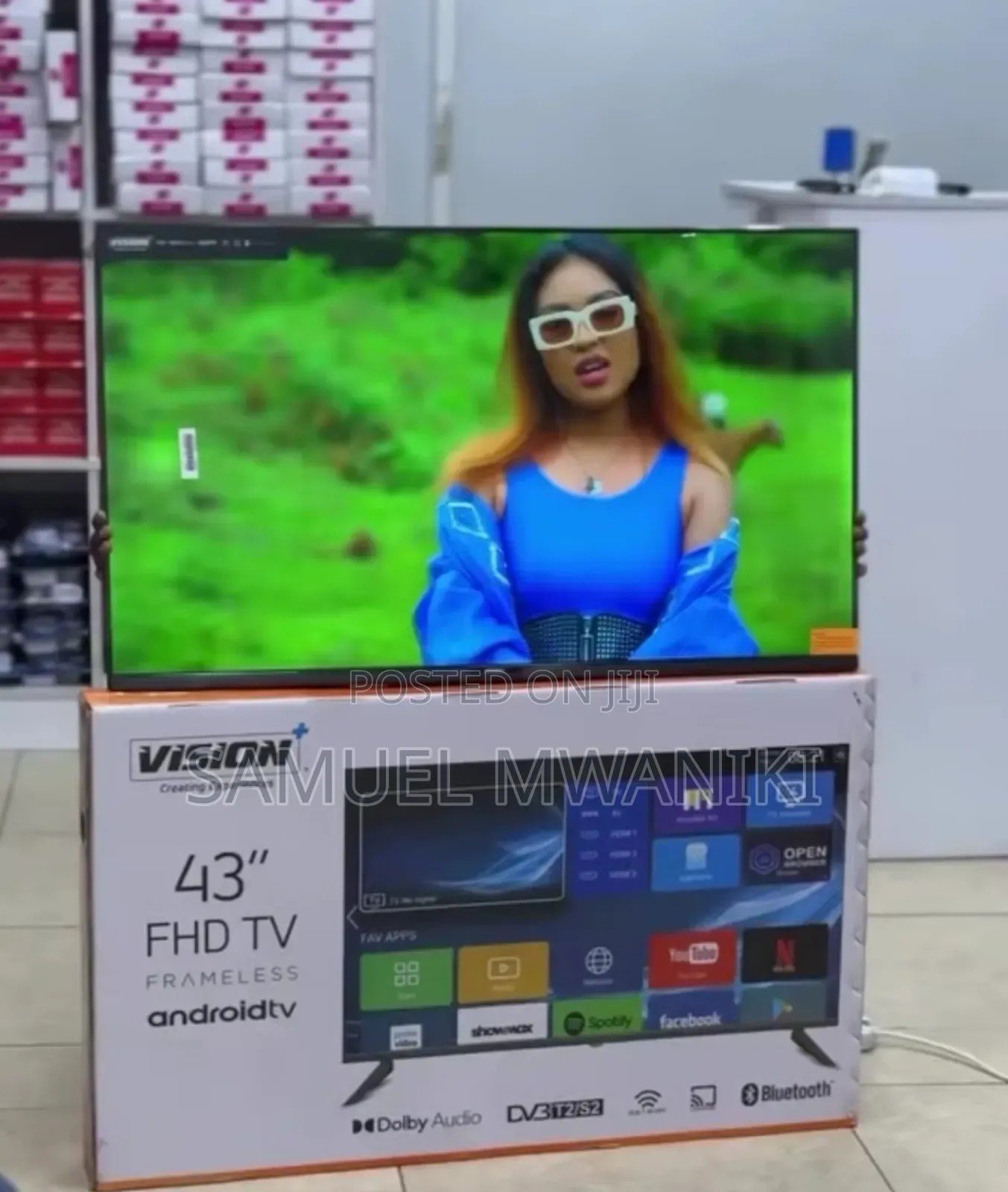 Vision Plus 43′′ Frameless Smart Android Full Hd Led Tv 2024