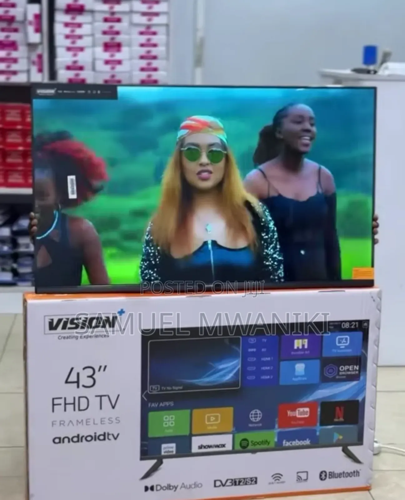 Vision Plus 43′′ Frameless Smart Android Full Hd Led Tv 2024