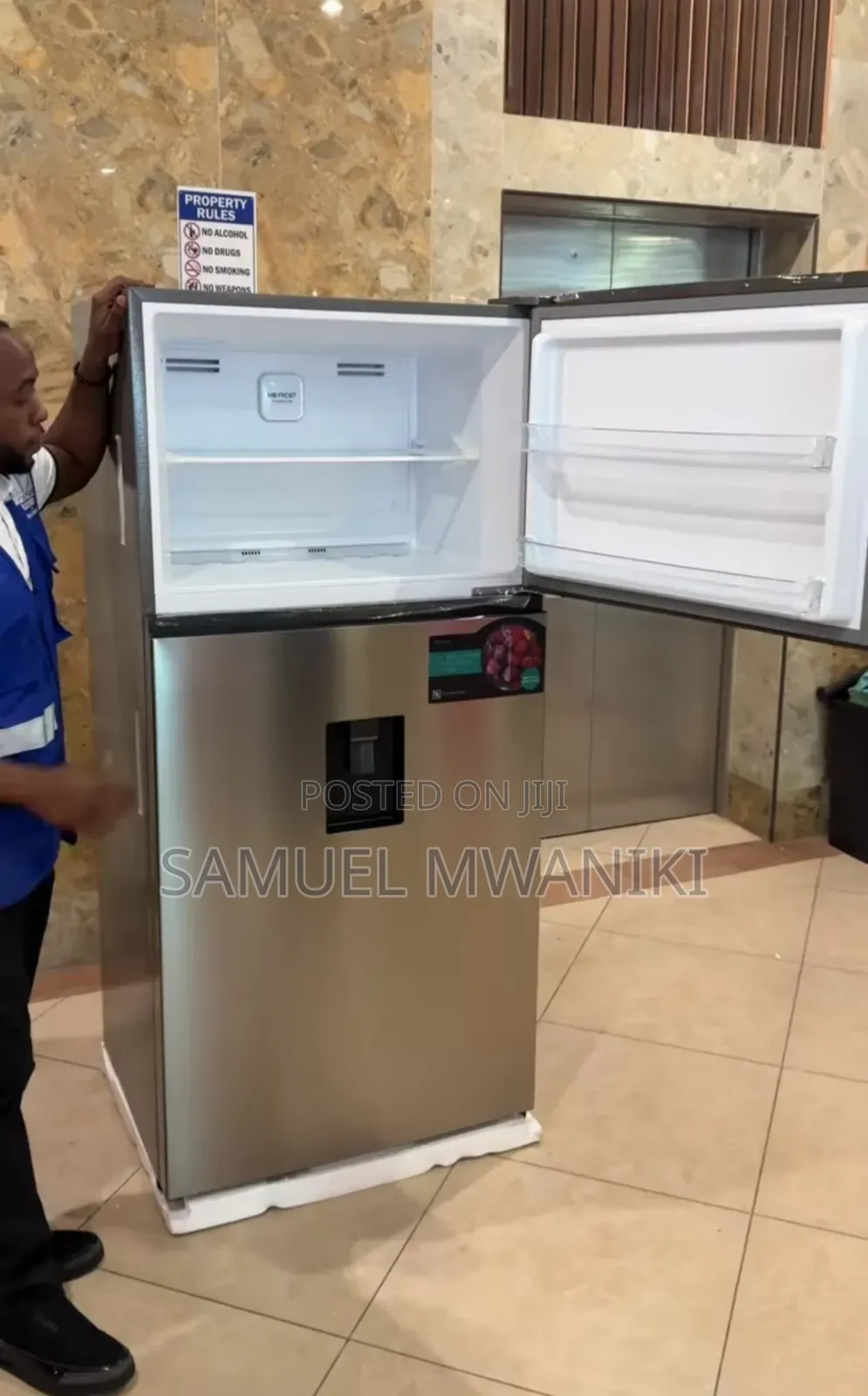 Hisense Top Mount Fridge 510l With Water Dispenser New Model